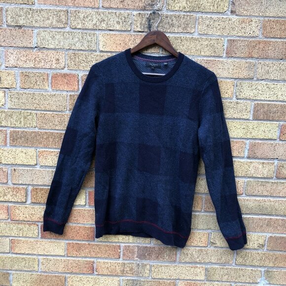 Ted Baker Wool Crewneck Sweater Size 3 - Picture 3 of 6